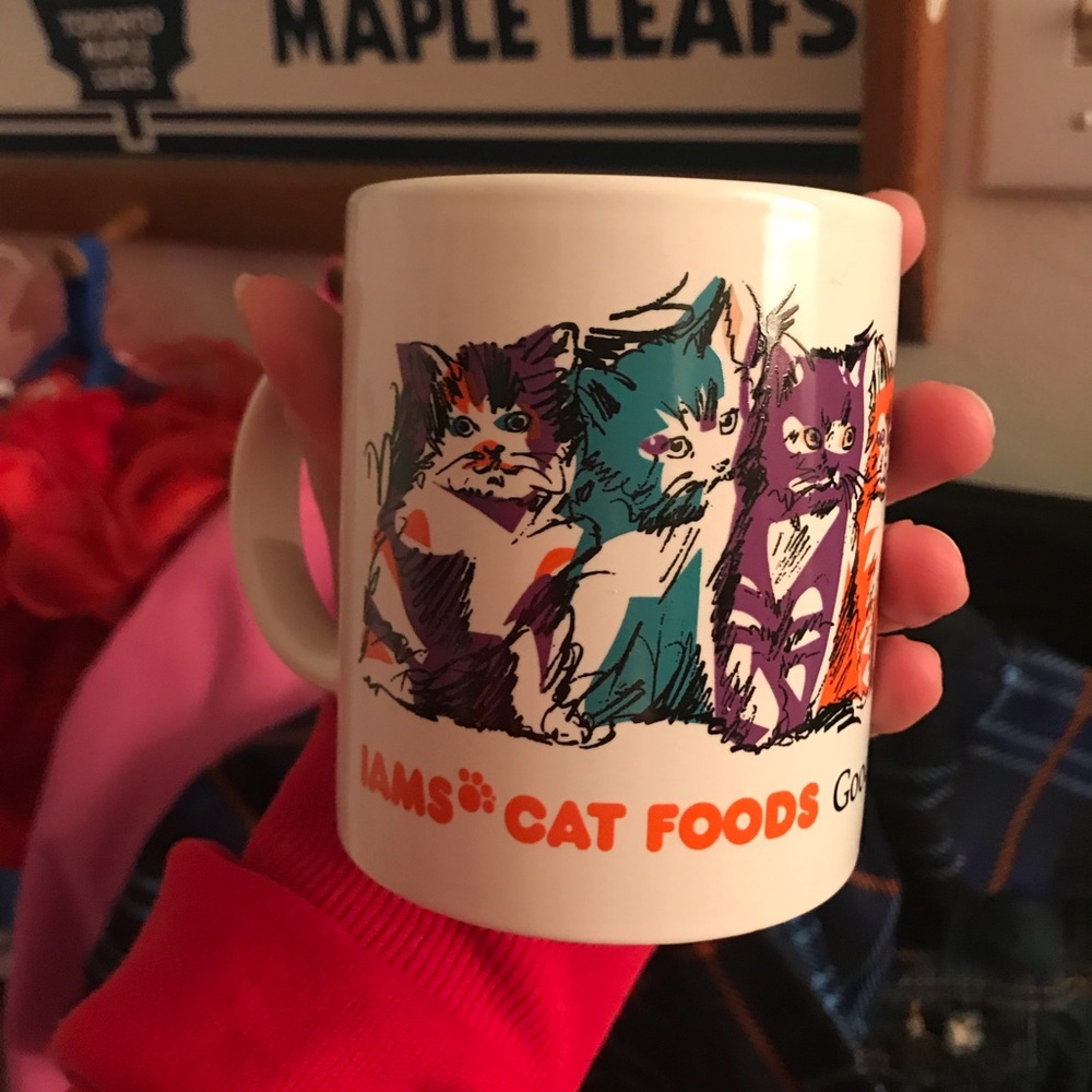 Vintage I A M S cat food mug - Picture 3 of 4